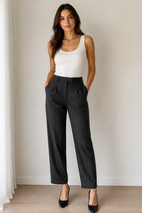 Zara Pants - Zara Black Cropped Dress Pants Size 8